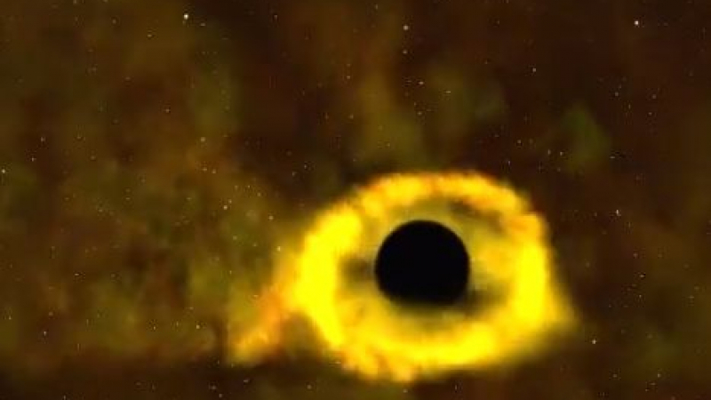 Астрономи заснеха как черна дупка изяжда звезда ВИДЕО