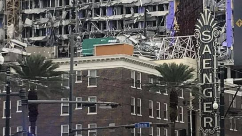 Спасители вадят тела под руините на новостроящ се хотел в Ню Орлийнс ВИДЕО 