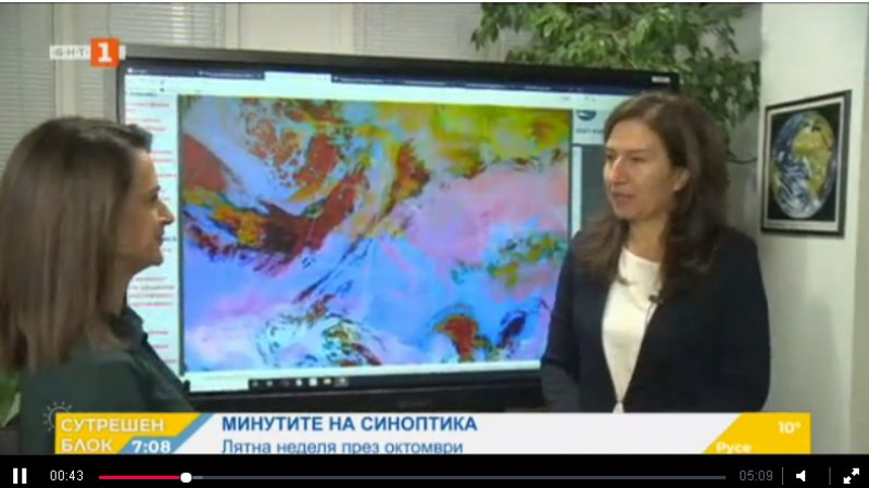 Синоптичката Анастасия Стойчева огласиха прогнозата за следващата седмица
