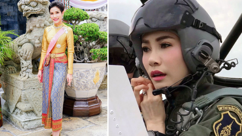 Кралят на Тайланд наказа строго официалната си любовница генерал-майор Синеенат Вонгваджирапакди