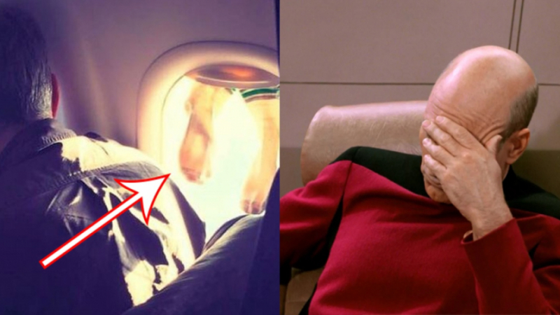 Мъж ужаси пътниците на самолет с действията си СНИМКА