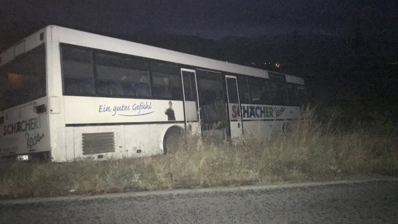 Извънредно: Тежък инцидент с автобус край Шипка ВИДЕО
