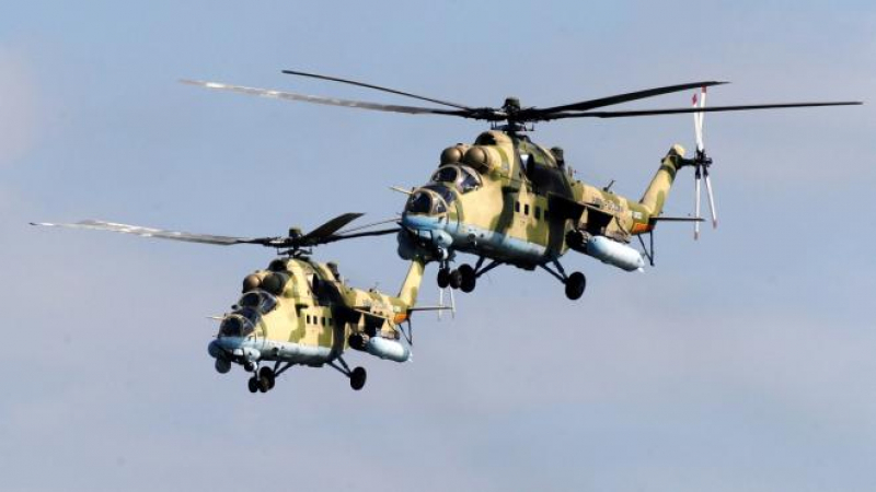 Руските хеликоптери проведоха първото си патрулиране в Североизточна Сирия