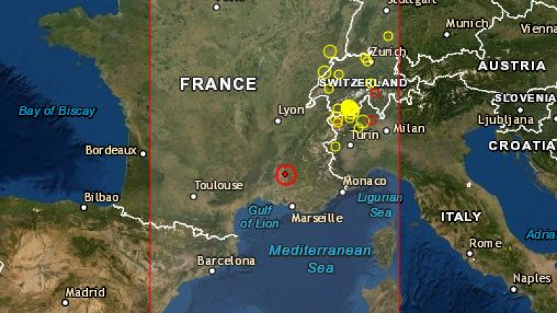 Силно земетресение разлюля Франция