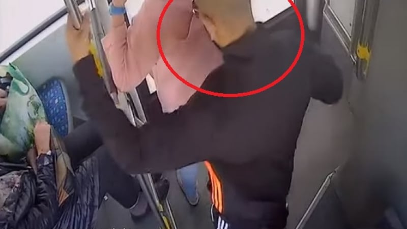 Гнусният циганин, който мастурбира в автобуса, си го получи ВИДЕО 18+
