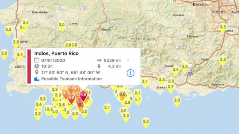 5000 души без дом след земетресенията в Пуерто Рико