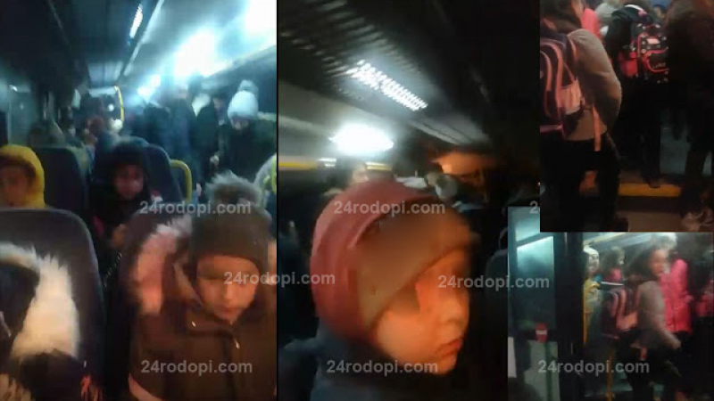 Автобус на ужасите с деца от 6 села в Кърджалийско ВИДЕО