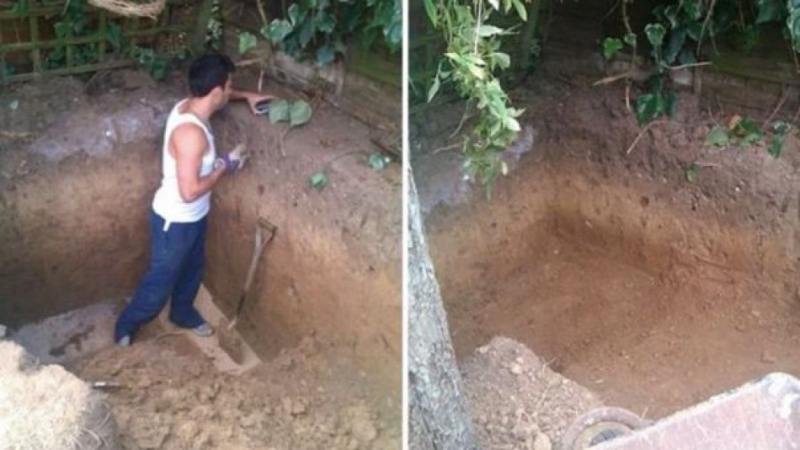 Мъж изкопа яма в двора си и направи нещо, за което всички му завиждат