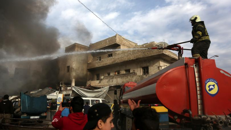 Четирима цивилни загинаха при руски въздушни удари в Идлиб