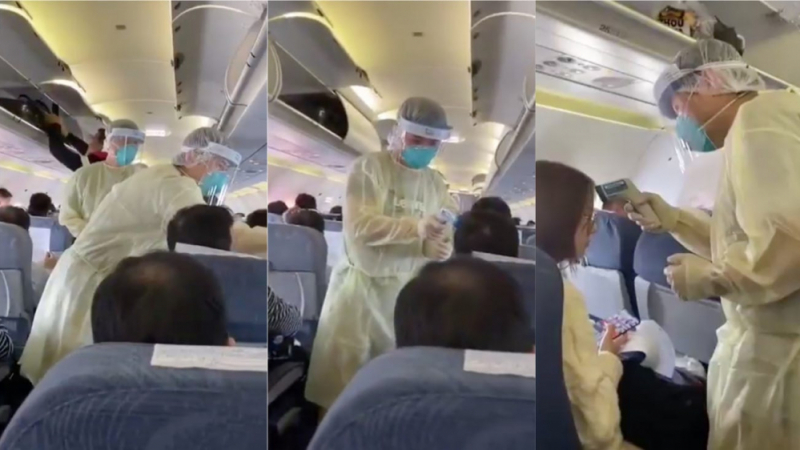 Стряскащо ВИДЕО! Лекари с предпазни костюми търсят мистериозния вирус-убиец на самолети