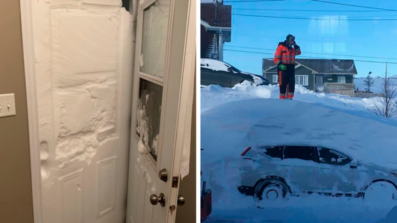 Снежен капан: Канадците споделят СНИМКИ от рекордния снеговалеж