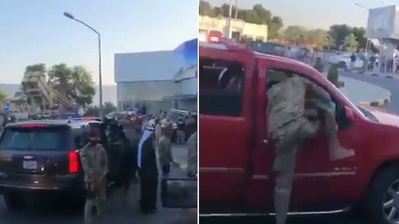 Зрелищна тренировка на телохранителите на принца на Кувейт ВИДЕО