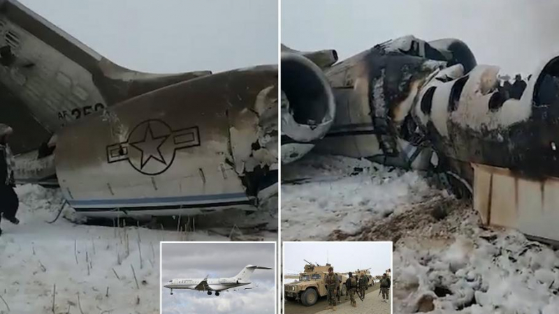 Не лайнер, а американски военен самолет е рухнал при талибаните в Афганистан СНИМКИ
