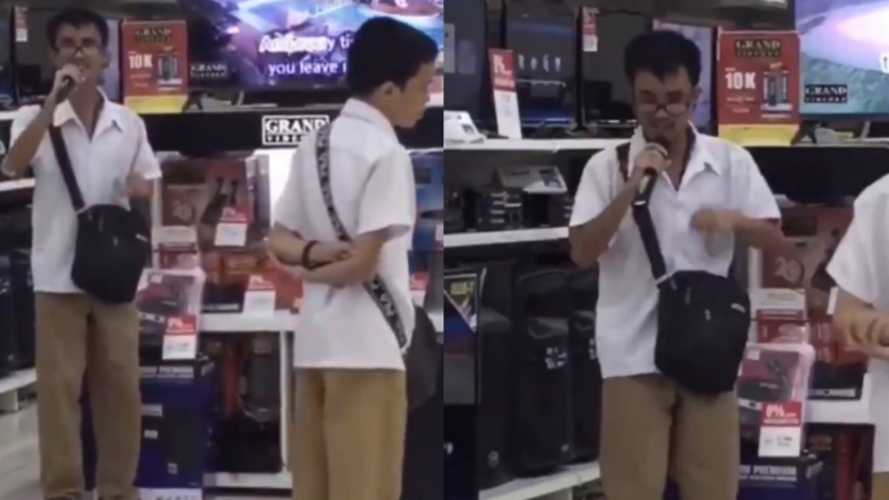 Сляпо момче запя в търговски център и се превърна в хит ВИДЕО