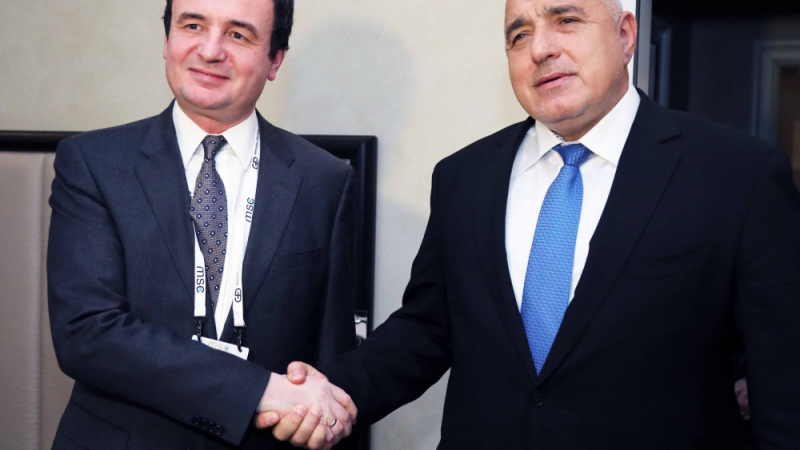 Борисов проведе важен разговор с колегата си от Косово 