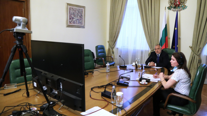 Борисов с ключова онлайн среща с ЕС на фона на двамата заразени с COVID-19 в София ВИДЕО