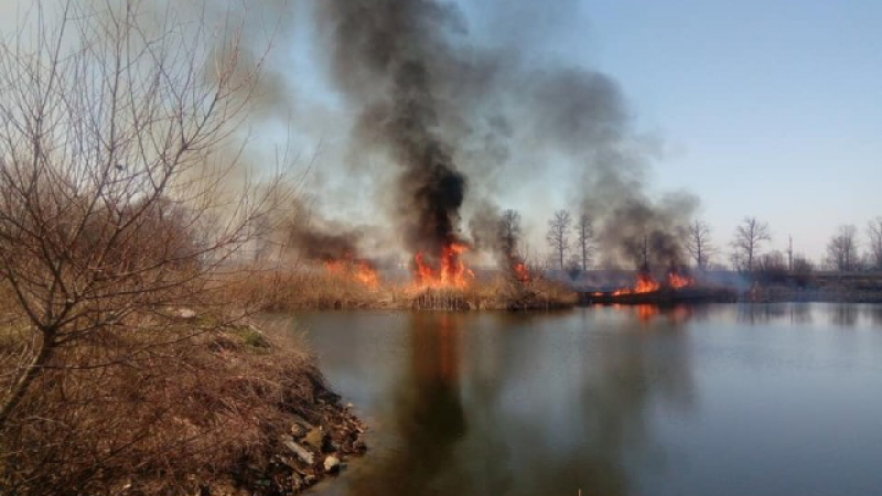 Сигнал до БЛИЦ: Пожар лумна в близост до "Хемус" край София