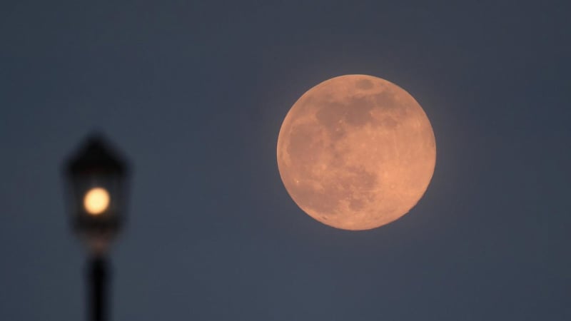 Вижте ярката и красива Супер розова Луна от тази нощ ВИДЕО