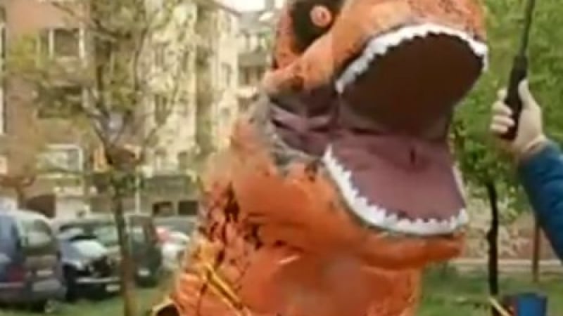 Страшно чудовище шашардиса столичен квартал ВИДЕО