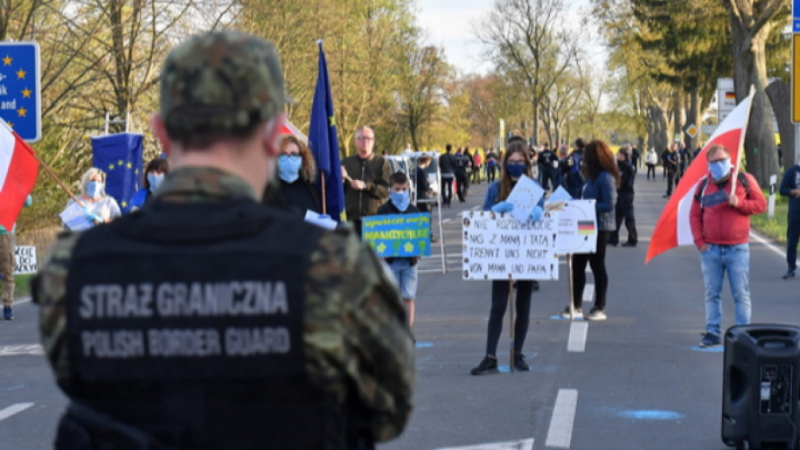 Жители на граничните области на Германияи Полша излязоха на протест