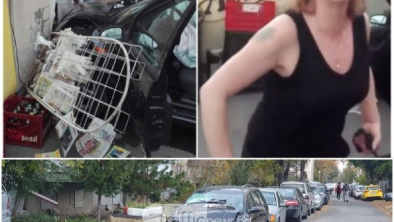 Пияната и агресивна блондинка, влетяла с кола в пловдивски магазин, загази