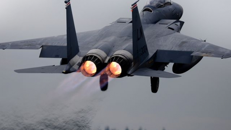 US изтребител F-15 се разби в Северно море