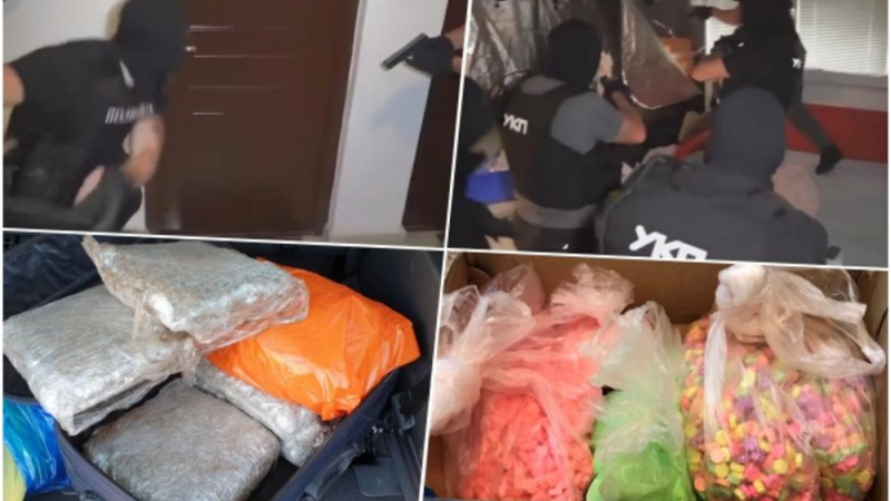 Арестуваха сръбски наркобосове с килограми дрога и много оръжие СНИМКИ 