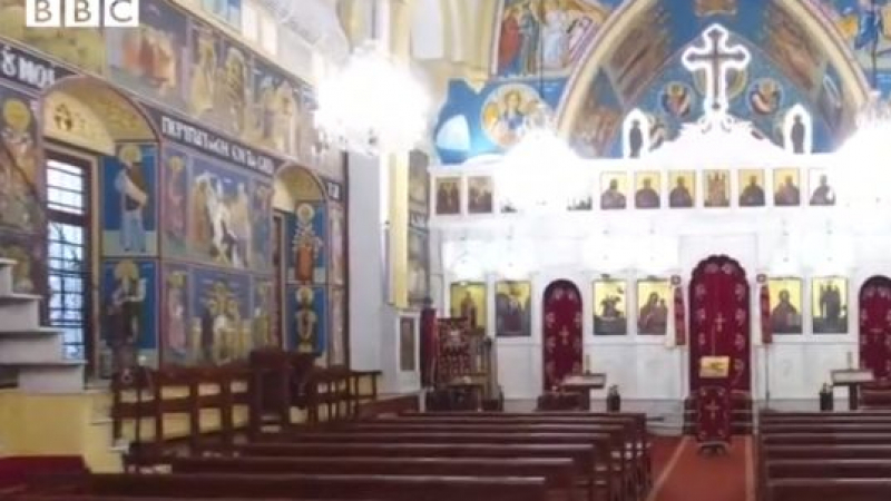 След взрива: Истинско чудо се случи в православен храм в Бейрут ВИДЕО 