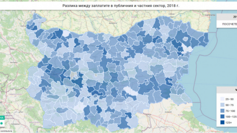 Невероятна КАРТА на България показа кой какви заплати взима! Данните са изненадващи