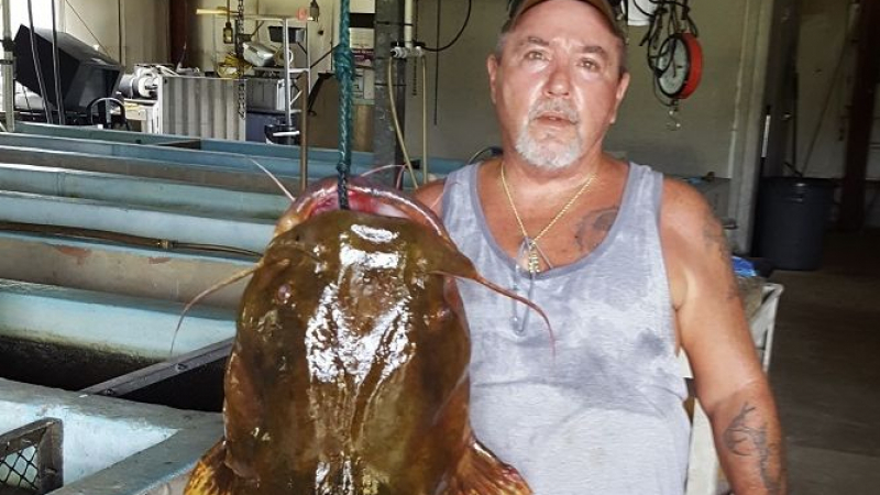 Рибар извади истинско чудовище от реката СНИМКА 