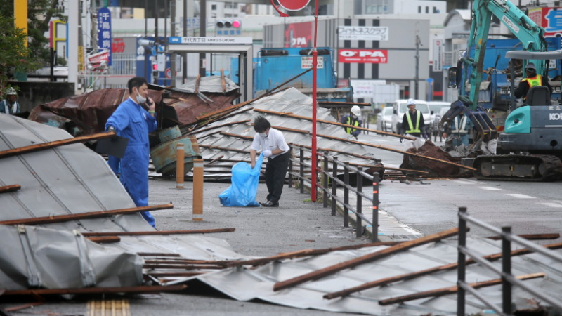 В Япония стана страшно заради тайфуна "Хайшен" 