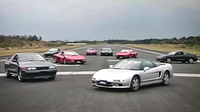 Грандиозна драг битка на легендарни японски коли от 90-те ВИДЕО