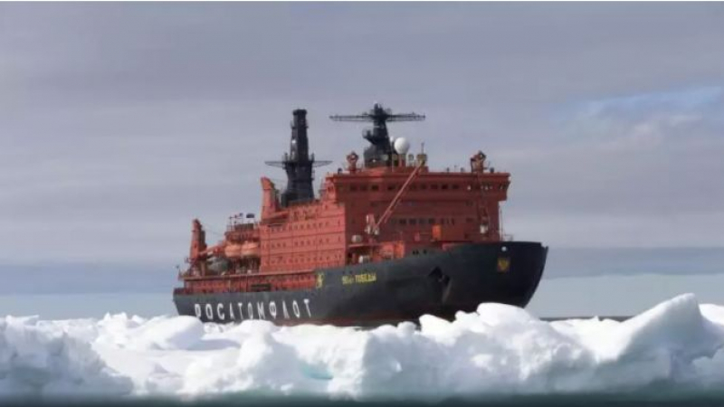 CBS News разказа как Русия позиционира своя нов ледоразбивач