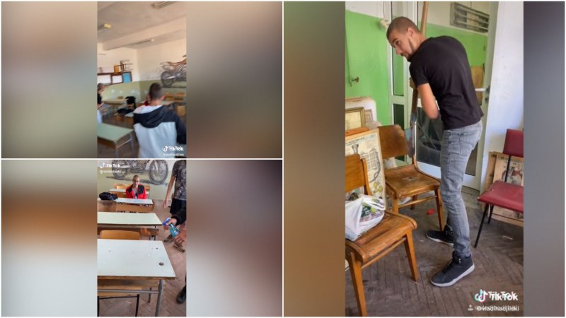 Пловдивски пишлигари къртят и палят мебели в класната стая ВИДЕО 