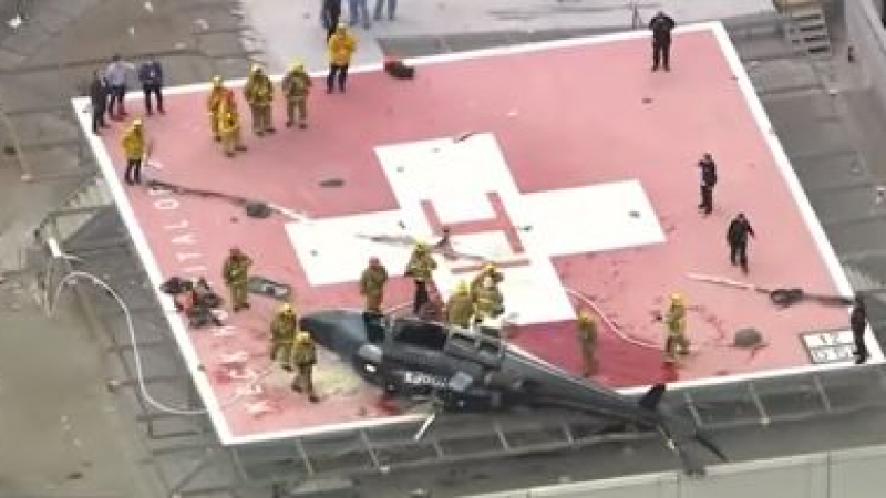 Вертолет с донорско сърце се разби, случилото се после е невероятно