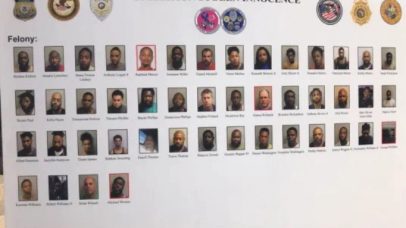 Отвратително! 170 арестувани в САЩ за разврат и сексуална експлоатация на 13-г. момиче