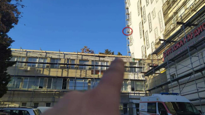 Пациент скочи от 8-ия етаж на болница в Бургас СНИМКИ