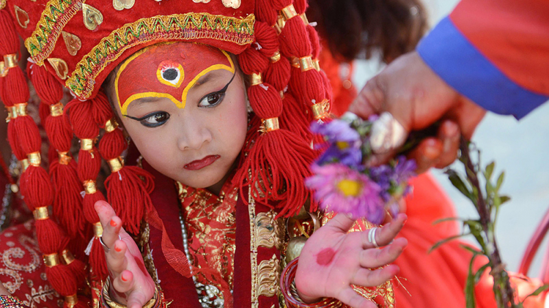 Кумари - живата богиня на Непал