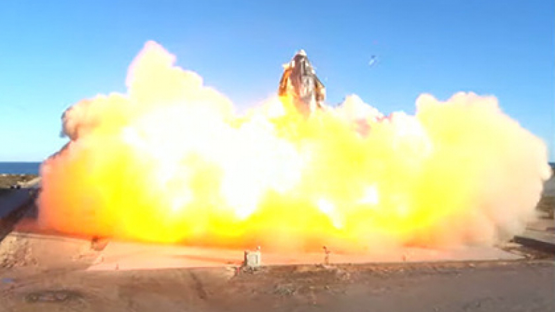 Взриви се прототипът на марсианския космически кораб на Илон Мъск ВИДЕО