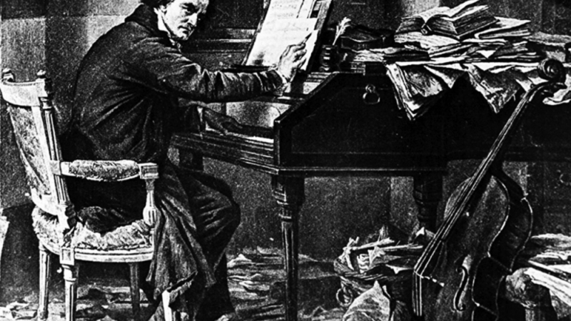 Напълно глух, Бетовен написва Одата на радостта