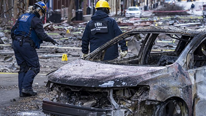 Адът при взрива в Нашвил по Коледа бе показан от полицейско ВИДЕО