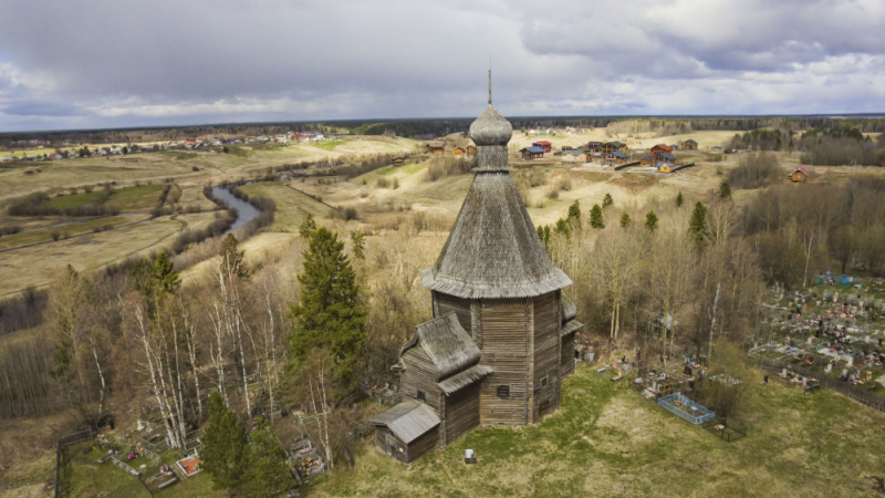 Дървените църкви, строени за един ден за борба с епидемиите