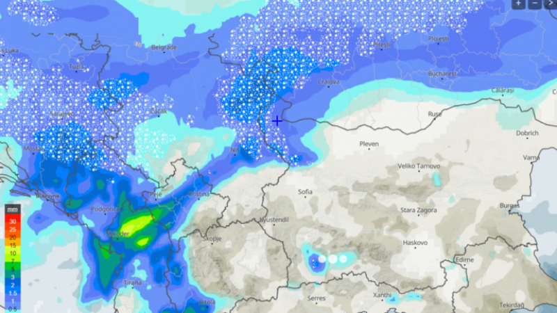 Задава се зима: "Метео Балканс" посочи къде и колко сняг ще вали в България 
