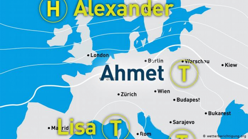 "Ахмет" и "Джемал": в Германия вече кръщават циклоните с чужди имена 