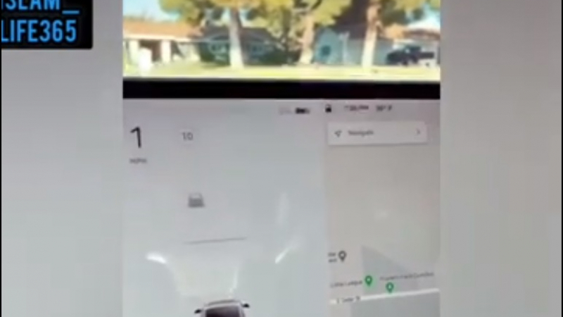 Шофьор паркира "Тесла" на гробище и се ужаси, когато датчиците съобщиха, че има призраци наоколо ВИДЕО