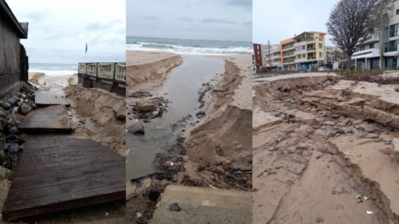 Обрат с разрухата по плажовете на Созопол