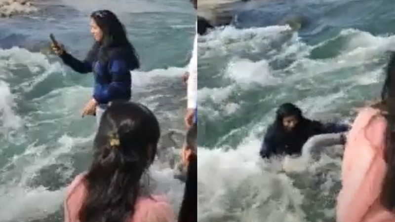 Турист блъсна момиче, което си правеше селфи и то се удави в бурна река ВИДЕО 18+