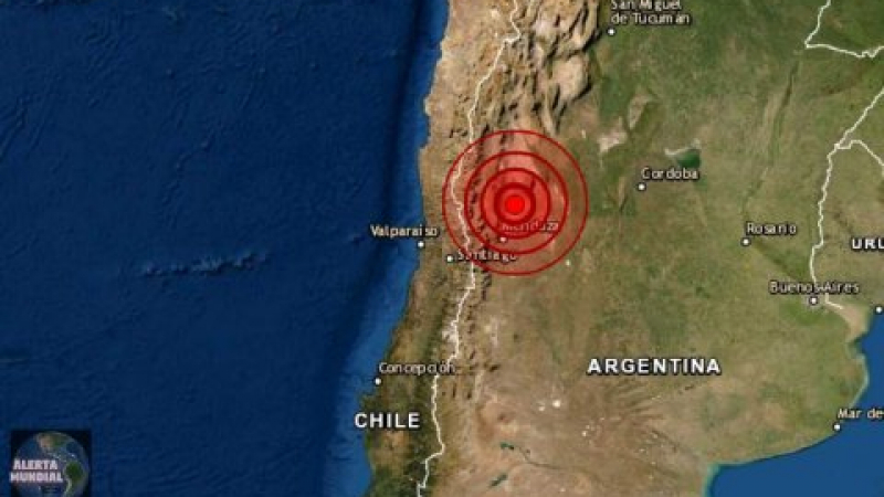Мощно земетресение предизвика паника в Аржентина ВИДЕО