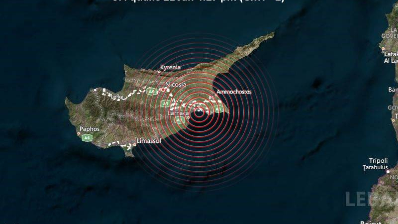 Извънредно! Силно земетресение разтърси Кипър, хората излязоха по улиците ВИДЕО