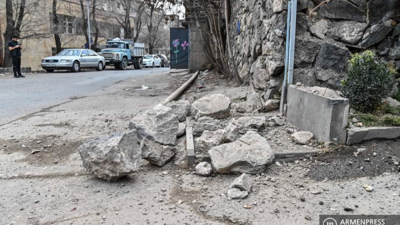 Силно земетресение разлюля Армения ВИДЕО
